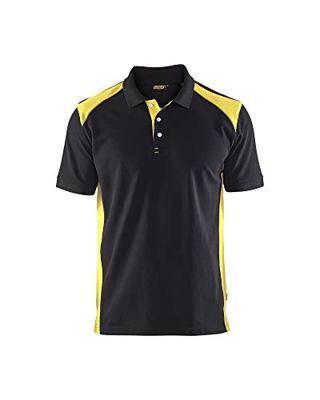 Blåkläder Poloshirt Pique 33241050 | Zwart/High Vis Geel | Maat XXL - 7330509603505