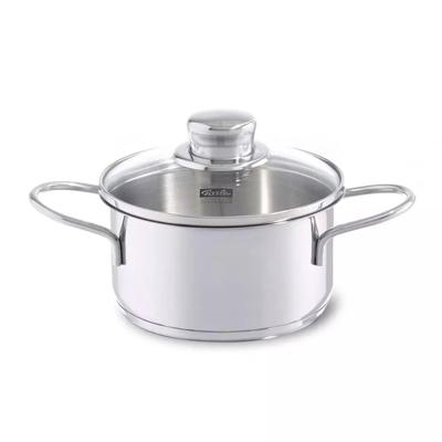 Fissler Snacky Kookpan + Deksel 14 cm RVS/Glas