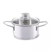 Fissler Snacky Kookpan + Deksel 14 cm RVS/Glas - thumbnail