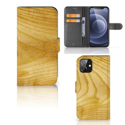 iPhone 12 | 12 Pro (6.1") | Book Style Case | Licht Hout iPhone 12 | 12 Pro (6.1") | Book Style Case | Licht Hout