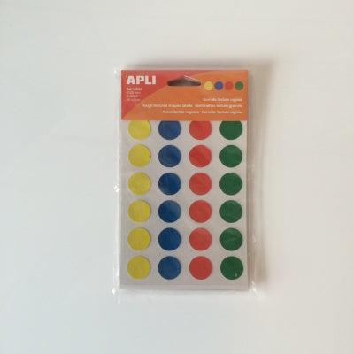 Apli mapje 4 kleuren 20mm 24 etiketten