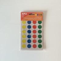 Apli mapje 4 kleuren 20mm 24 etiketten - thumbnail