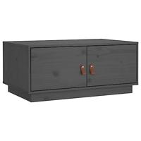 Salontafel 80x50x35 cm massief grenenhout grijs - thumbnail