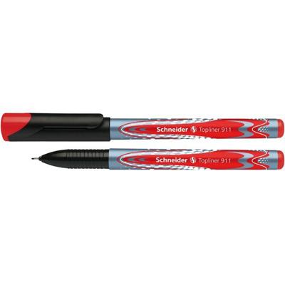Fineliner schneider topliner 911 0.4mm rood