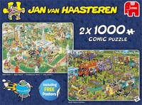 Jumbo legpuzzel Jan van Haasteren 2-in-1 Food Truck Festival 1000 stukjes - thumbnail