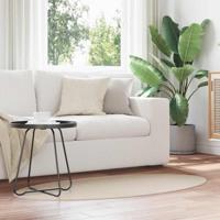VidaXL Vloerkleden ovaal huarte beige 80 x 150 cm 100% polyester - thumbnail