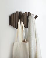 Umbra Picket handdoekhaak 38x17x4cm Dennenhout Verouderd walnoot 1011471-746 - thumbnail