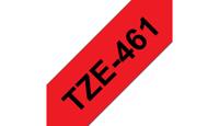 Brother TZE-461 labelprinter-tape Zwart op rood - thumbnail