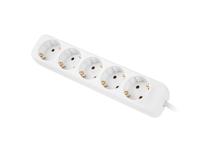 Stopcontactenstrip 5 Tomas Schuko Lanberg 2500 W 3 m Wit - thumbnail