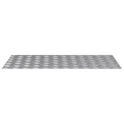 VidaXL Trap tread rechthoekig 2 pcs zilver 100 x 50 cm aluminium