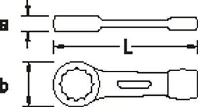 Gedore 6477560 306 130 Slagringsleutel Sleutelbreedte (metrisch) 130 mm