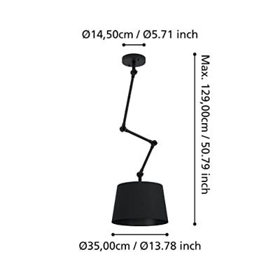 Stars of Light Hanglamp verstelbaarPistunio zwart - 390112