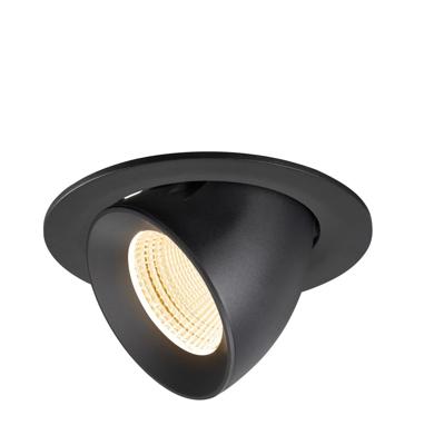 SLV InbouwspotNuminos Gimble L zwart 2700K - 55gr - 1009709