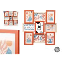 Fotolijsten GiftDecor 411408B Multicolour Metaal Hout MDF (6 Stuks) - thumbnail