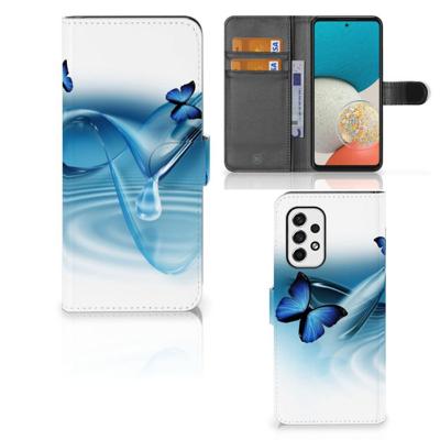 Samsung Galaxy A53 | Telefoonhoesje | Met pasjeshouder | Vlinders