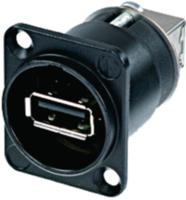 Neutrik NTR-NAUSB-W-B Usb Device Socket - thumbnail