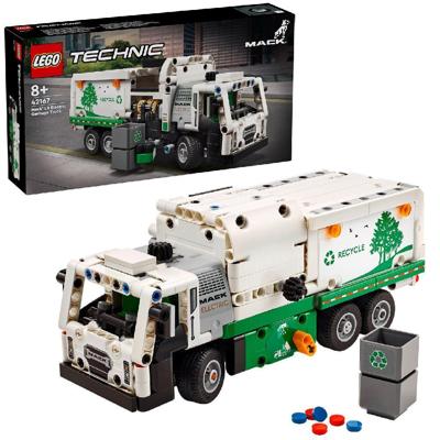 LEGO 42167 Technic Mack LR elektrische vuilniswagen, elektrisch speelgoedtruck, recyclingvoertuig - thumbnail