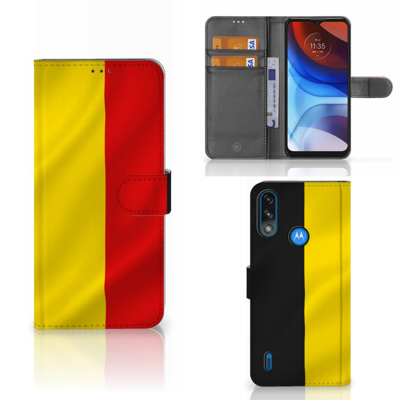 Motorola Moto E7i Power | E7 Power | Bookstyle Case | Belgische Vlag Motorola Moto E7i Power | E7 Power | Bookstyle Case | Belgische Vlag
