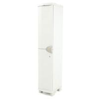 RUIMTESVER 35 PLASTIKEN Hoge kast 1 Deur met planken - l 35 xd 45 xh 184 cm - Ruimtebesparend bereik - Binnen en buiten - thumbnail