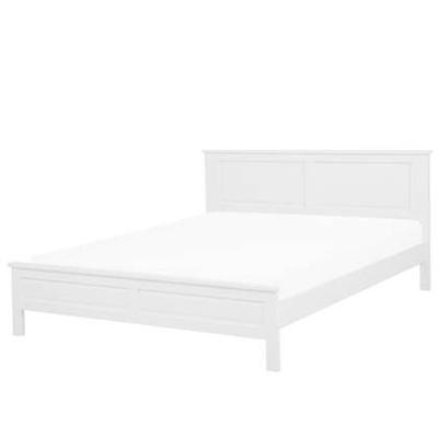 Beliani - OLIVET - Tweepersoonsbed - Wit - 160 x 200 cm - Dennenhout