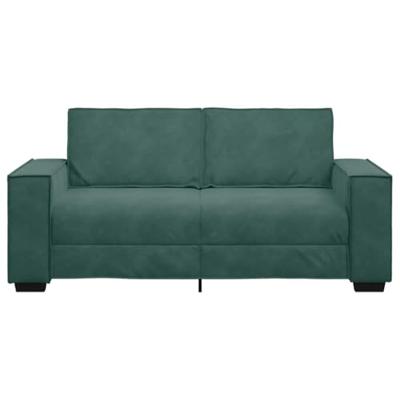 Tweezitsbank 180x78x84 cm fluweel donkergroen