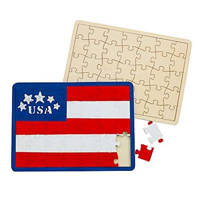 Colorations Maak je eigen houten puzzel, 6st. Colorations Maak je eigen houten puzzel, 6st.