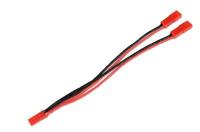Y-kabel parallel BEC, silicone kabel 20AWG - 12CM - thumbnail