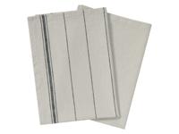 LIVARNO home 2 Keukendoeken 50 x 70 cm (Gestreept/beige/grijs) - thumbnail