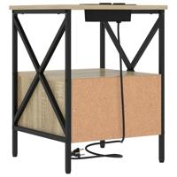 Nachtkastje Sonoma eiken 41,5 x 40,5 x 55 cm Bewerkt hout - thumbnail