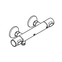 GROHE Grohtherm 500 thermostatische opbouw douchethermostaat Chroom 34793000 - thumbnail