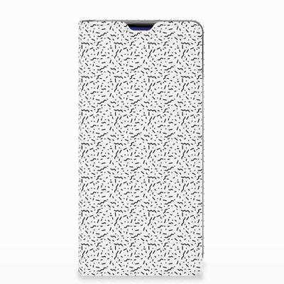 Samsung Galaxy S10 Plus Hoesje met Magneet Stripes Dots Samsung Galaxy S10 Plus Hoesje met Magneet Stripes Dots