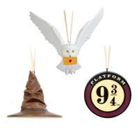 Harry Potter Set of 3 Christmas Ornaments Sorting Hat, Platform 9 3/4 and Hedwig 7 cm - thumbnail