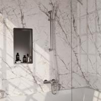 Brauer Brushed Edition Opbouw Baddouche Thermostaatkraan - Wandhouder - Staaf - Doucheslang - Handdouche - Rvs Geborsteld Pvd - thumbnail