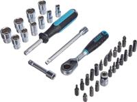 HAZET Dopsleutelset 853-1 | 1/4 inch (6,3 mm) zeskant massief, 1/4 inch (6,3 mm) vierkant hol | Buiten-zeskant-tractieprofiel, Binnen-zeskant-profiel, - thumbnail