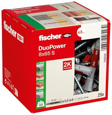 Fischer DUOPOWER 8X65 S 25 St - 538256 - thumbnail