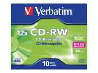 Verbatim 43148 CD-RW disc 700 MB 10 stuk(s) Jewelcase Herschrijfbaar - thumbnail