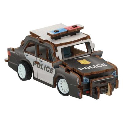 Lobbes Houten bouwpakket 3d politieauto