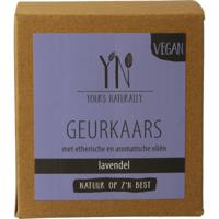 Yours Naturally Geurkaars in glas lavendel 20cl 1 Stuks - thumbnail