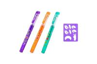 Create It! beauty tattoo geurpennen, 3st + sjabloon - thumbnail