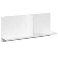 Wandkast 70x16,5x30 cm bewerkt hout wit - thumbnail