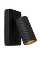 Lucide CLUBS - Bedlamp / Wandlamp - 1xGU10 - Zwart - thumbnail