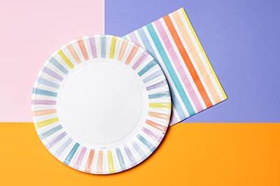 Feestbordjes Pastel Strepen (8st)