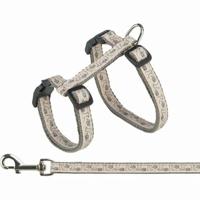 Trixie Kattentuig Met Riem Grijs/Beige 27-45 CM/13 MM 120 CM - thumbnail