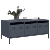 Salontafel 101,5x50x43,5 cm koudgewalst staal antracietkleurig - thumbnail