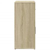 Dressoir 60x31x70 cm bewerkt hout sonoma eikenkleurig - thumbnail