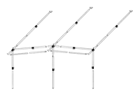 Dorema Frame Voortent President/Smaragd Staal Easygrip 25mm - thumbnail