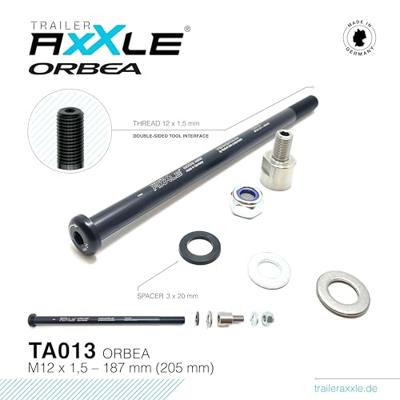 RadoxX steekas voor trailer m12x1,5 180mm