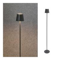 LED vloerlamp van zwart metaal, voor binnen, (B/H/D) 10x120x10 cm, USB, ijzer/PS, 27 LED, traploos dimbaar, warmwit, 1 m USB-naar-USB-C oplaadkabel, g - thumbnail