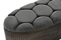 Kruk DKD Home Decor Grijs Metaal 117 x 42 x 47 cm - thumbnail