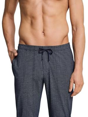 Blauwe ruitjes heren pyjamabroek Schiesser Blauwe ruitjes heren pyjamabroek Schiesser